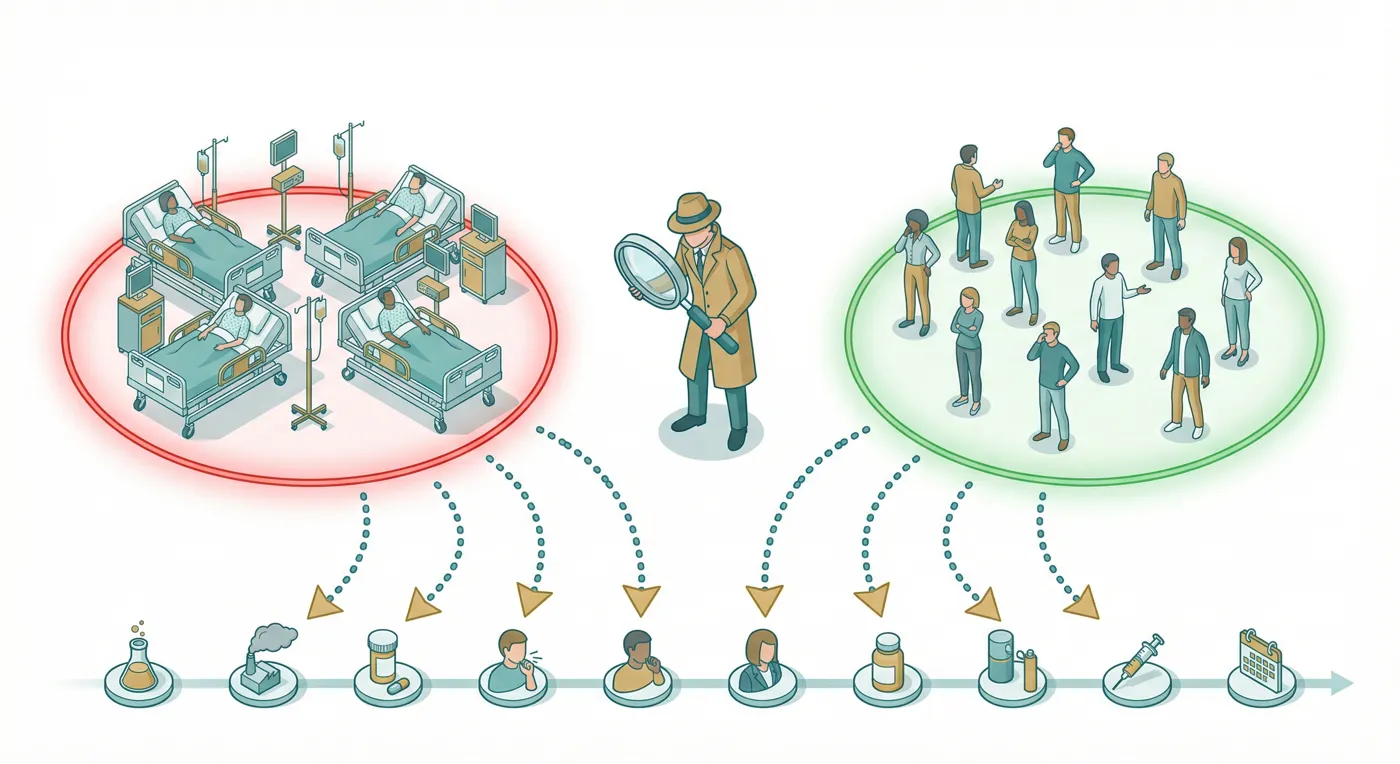 Case-control study illustration