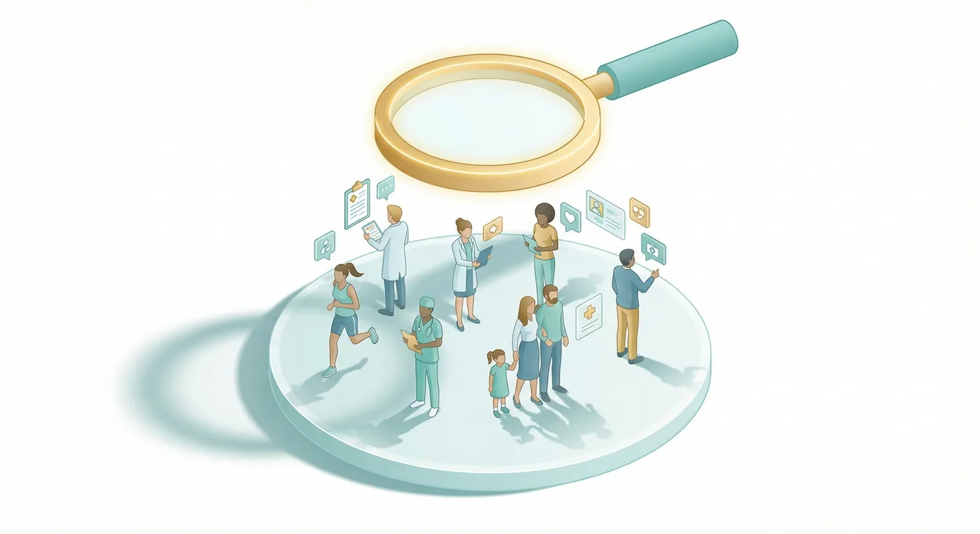 Cross-sectional study illustration